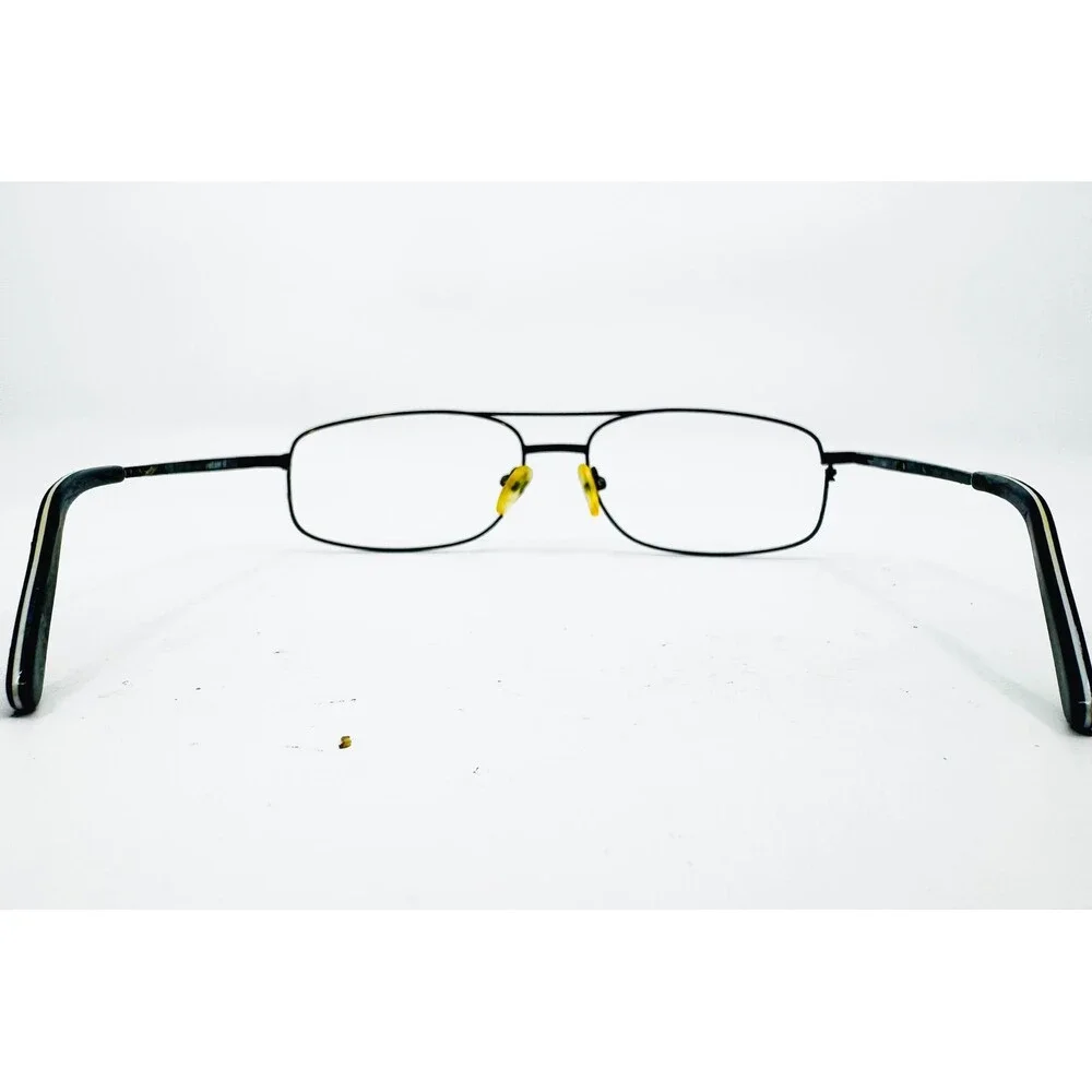 Zenni Eyeglasses Mens Black Aviator Metal Double Bridge 38051